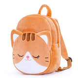 Lazada Toddler Backpack for Girls Kitty Animal Kids Plush Backpacks Cat Brown Age 3+