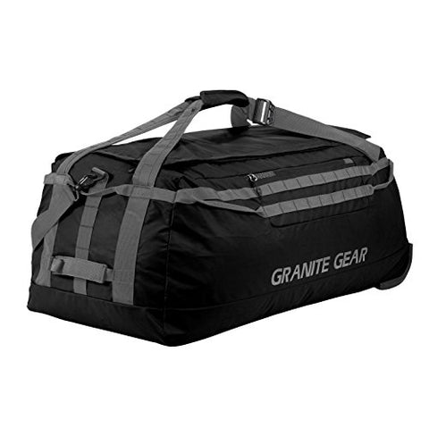 Granite Gear 36" Wheeled Packable Duffel - Black/Flint