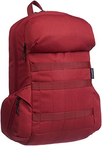 Amazonbasics Canvas Backpack For Laptops Up To 15-Inches - Deep Red