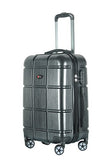 Brio Luggage ABS Hardside Luggage 3 Piece Set - Black