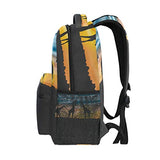 Backpack Travel Africa Acacia Giraffes School Bookbags Shoulder Laptop Daypack College Bag for