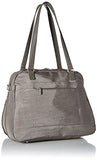Baggallini New Classic Overnight Expandable Laptop Tote with RFID Phone Wristlet, Sterling Shimmer