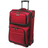 Traveler’S Choice Conventional Ii Lightweight Expandable Rugged Rollaboard Rolling Luggage - Red