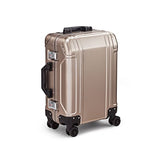 Zero Halliburton Geo Aluminum 3.0 Carry On 4-Wheel Spinner Luggage in Silver