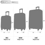 3 Pc Luggage Set Durable Lightweight Spinner Suitecase Lug3 Sk0040 Purple