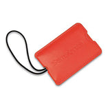 Samsonite 2-Pack Vinyl Id Tags, Varsity Red