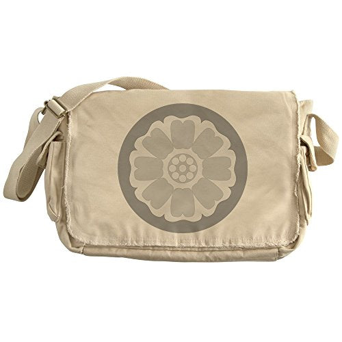 Cafepress - White Lotus Tile - Unique Messenger Bag, Canvas Courier Bag