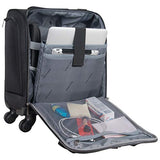 Kenneth Cole Reaction Rugged Roamer 18" Lightweight 4-Wheel Spinner 14.1" Laptop & Tablet Business Underseater Carry-On, Black