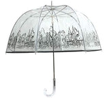London Fog Clear Umbrella, City, One Size