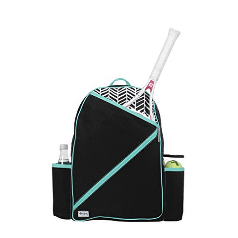 Ame & Lulu Brooks Tennis Backpack for Women, Black Shutters