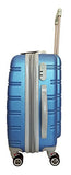 3Pc Luggage Set Suitcase Hardside Rolling 4Wheel Spinner Upright Carryon Travel Blue