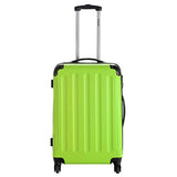 Goplus 3 Pcs Luggage Set Hardside Travel Rolling Suitcase Abs+Pc Globalway (Green)