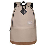 HEXIN Grey Water Repellent Canvas Collapsible Rucksack 15 inch Computer Bag Pack