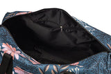 Jadyn B 22" Women'S Weekender Duffel Bag With Shoe Pocket, Navy Floral