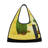 HUVATT Duffel Bags Cactus Hug Womens Gym Yoga Bag Fun Tote Beach Bag for Men