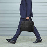Laptop Bag 15.6 inch, Mens Laptop Briefcase, Expandable Carry on Computer Case, Business Office Attache, Zokaliy Lightweight Water Resistant Shoulder Messenger Bag for MacBook Acer HP Dell, Black