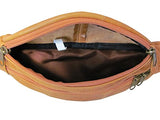 Amerileather Top-grain Cowhide Leather Belted Waist Pack Rust