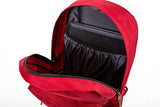 Everest Suede Bottom Daypack With Laptop Pocket Backpack, Red, One Size