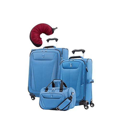 Travelpro Maxlite 5 | 4-Pc Set | Soft Tote, 21" Carry-On & 25" Exp. Spinners With Travel Pillow