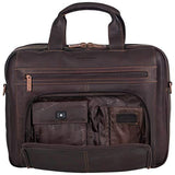 Kenneth Cole Reaction Colombian Leather Laptop Portfolio - EXCLUSIVE - Brown