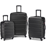 Samsonite Omni 3-Piece Nested Spinner Set - Black With Luggage Accessory Kit