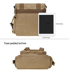 Canvas Messenger Bag Zlyc Vintange Shoulder Bag Military Crossbody Bag Ipad Air Satchel Men Leather