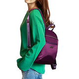 ABage Women's Nylon Backpack Purse Waterproof Lightweight College School Daypack, Red