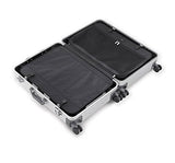 Zero Halliburton Classic Aluminum 2.0 24" 4 Wheel Spinner Travel Case (Silver)