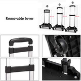 STATEGY Rolling Backpack,Waterproof Trolley Travel School Bag with Wheels Business Carry-on Rucksack Perfect for Men and Women (Color : Pink, Size : M)