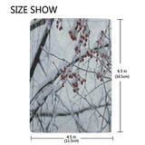 Passport Holder Antique Winter Branch Tree Floral Passport Cover Case Wallet Card Storage Organizer