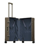 Aleon 30" Traveler Aluminum Hardside Checked Luggage (Champagne) Brown