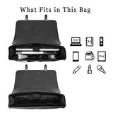 ECOSUSI Women Briefcase PU Leather Laptop Shoulder Satchel Computer Bag with Detachable Bow fits