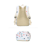 S Kaiko Geometric Pattern Canvas Backpack School Bakcpack For Women And Men School Bag Daypack