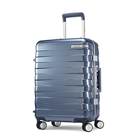 Samsonite Framelock Hardside Carry On Luggage with Spinner Wheels, 20 Inch, Ice Blue