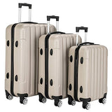 Luggage Set 20" 24" 28" 3 Piece Hardside Suitcase with Spinner Wheel TSA Lock Lightweight Carry On