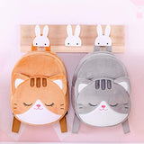 Lazada Toddler Backpack for Girls Kitty Animal Kids Plush Backpacks Cat Brown Age 3+