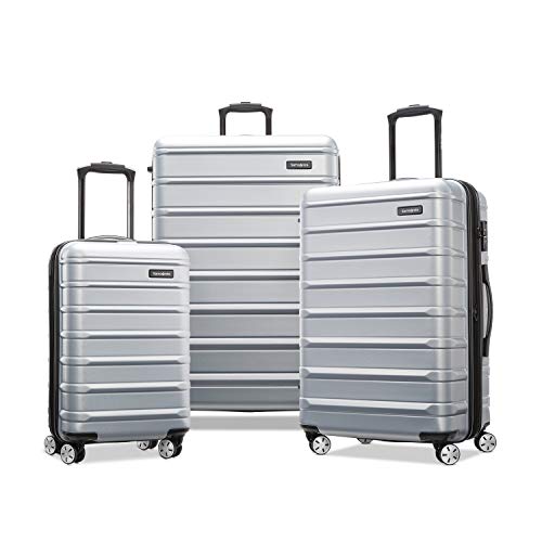 Samsonite Omni 2 Hardside Expandable Luggage with Spinner Wheels, Artic Silver, 3-Piece Set (20/24/28)