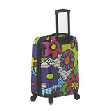 Mia Toro Flower Largo Hardside 28 Inch Spinner, Flowery