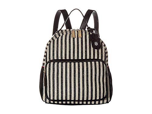 Tommy Hilfiger Women's Julia Dome Backpack Black/Natural One Size