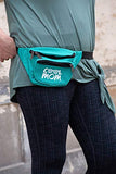 Cute, Funny Fanny Pack for Women - Cool Mom Teal Waist Belt Bag, Phanny Pack for Travel, Gym - Great Gift