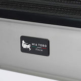 Mia Toro Italy Moderno Lucido Hardside 24 Inch Spinner, Black