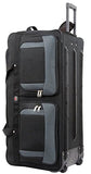 TWO PCS Amaro 36 Inch 1200d Explorer Rolling Duffle Bag V.2 (BLACK)