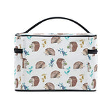 Makeup Bag Cute Hedgehog Fruit Travel Cosmetic Bags Organizer Train Case Toiletry Make Up Pouch