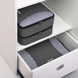 Gonex Packing Cubes 3 Set Travel Luggage Packing Organizers Pouches(Deep gray)