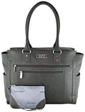 Kenneth Cole Reaction Tote and Tie Single Gusset Top Zip Computer Carry On Tote (Charcoal)