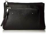 Calvin Klein Lane Nylon Key Item Belt Bag Fanny Pack, black/silver