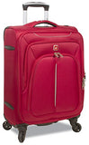 Dejuno Summit Lightweight 3-Piece Spinner Luggage Set, Red