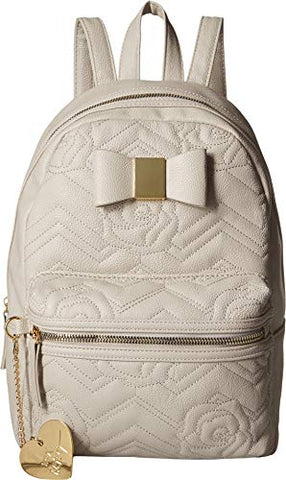 Betsey Johnson Women's Backpack with Dangle Grey One Size