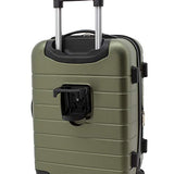 Wrangler Smart Luggage Set with Cup Holder and USB Port, Olive Green, 20-Inch Carry-On