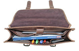 Vagabond Traveler 18" Extra Large Cowhide Leather Laptop Bag L05. Vintage Brown